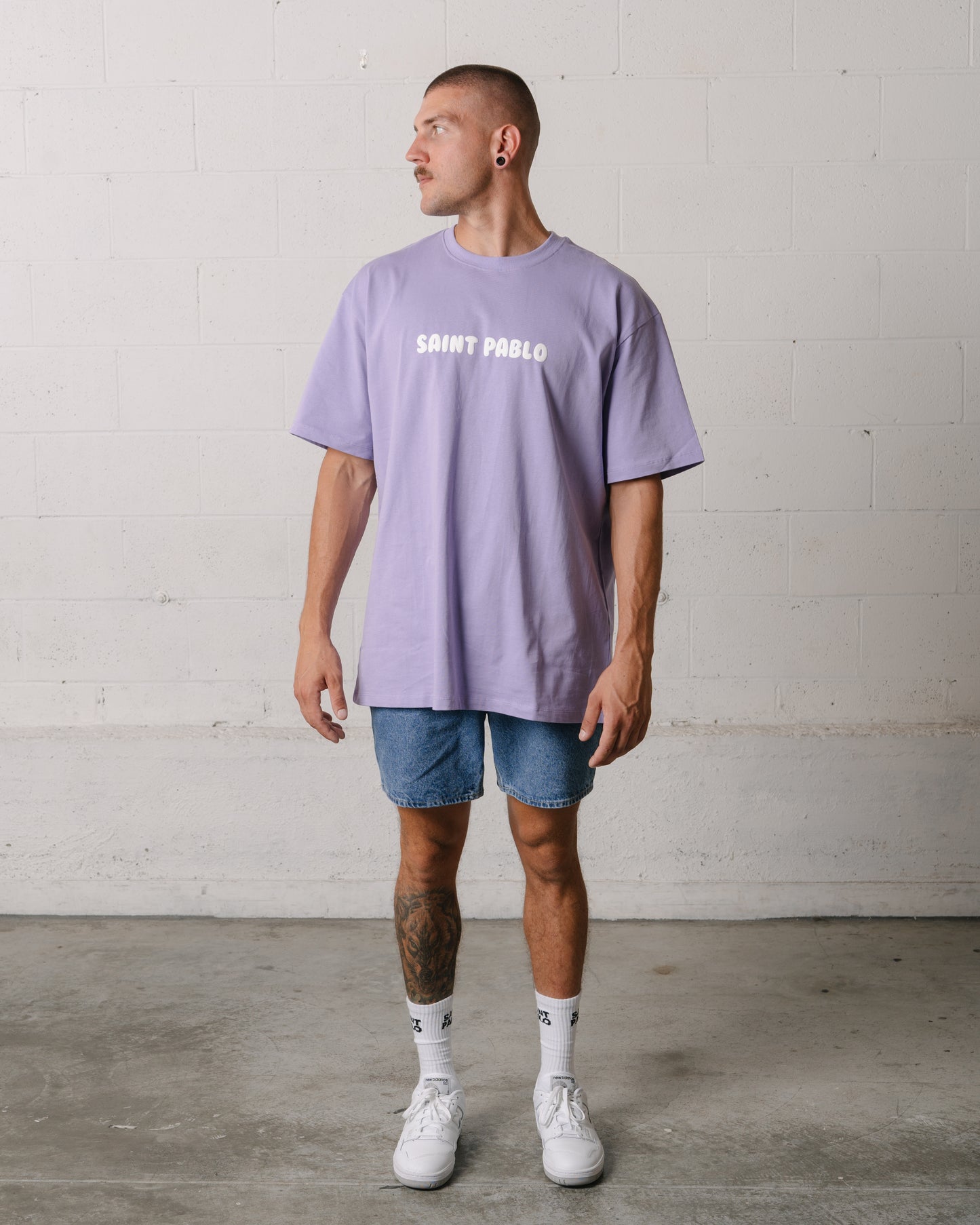 Saint Pablo BTY Puff Print Tee in Lilac