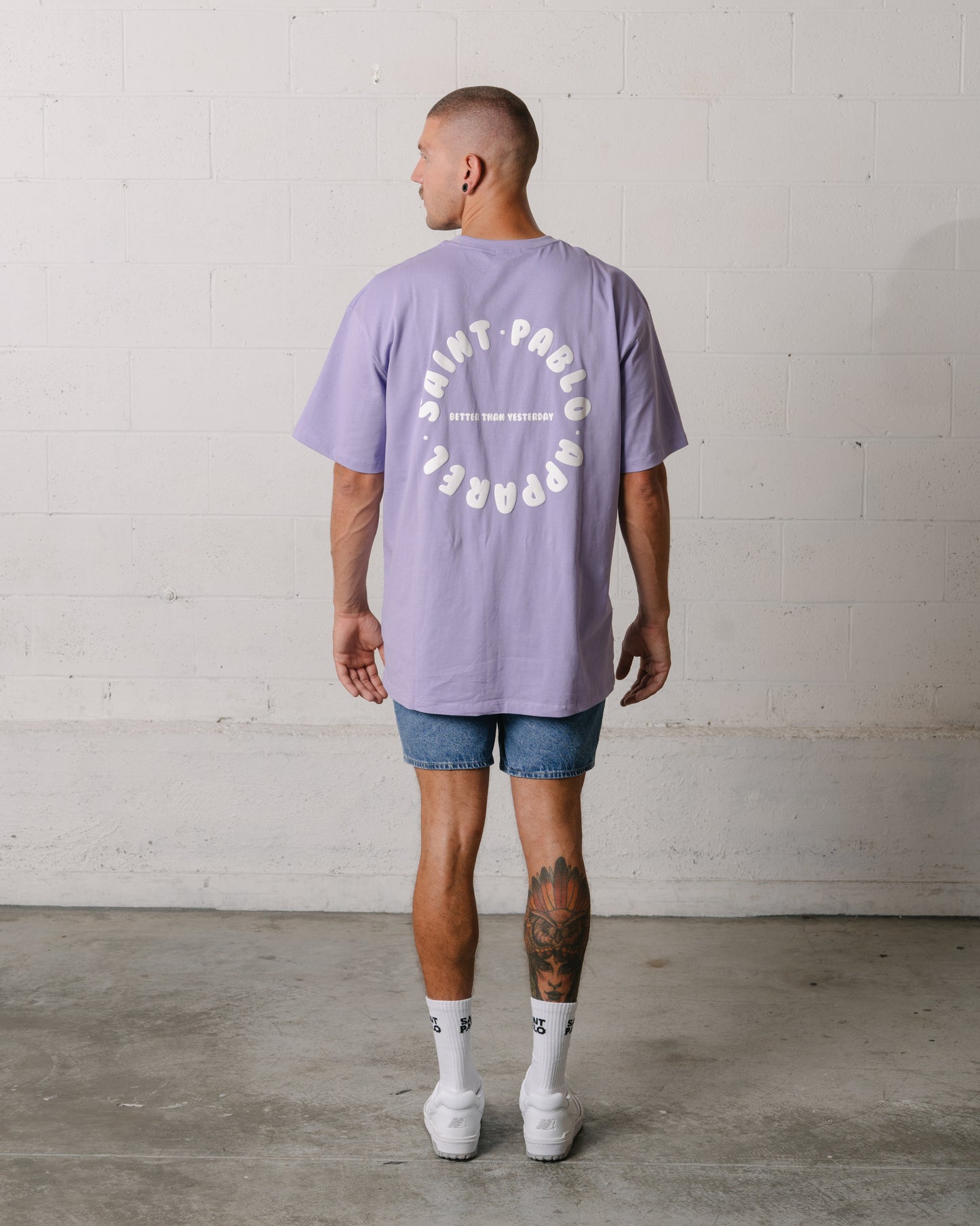 Saint Pablo BTY Puff Print Tee in Lilac