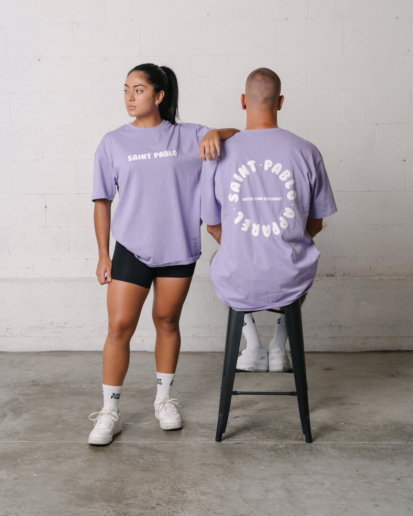 Saint Pablo BTY Puff Print Tee in Lilac