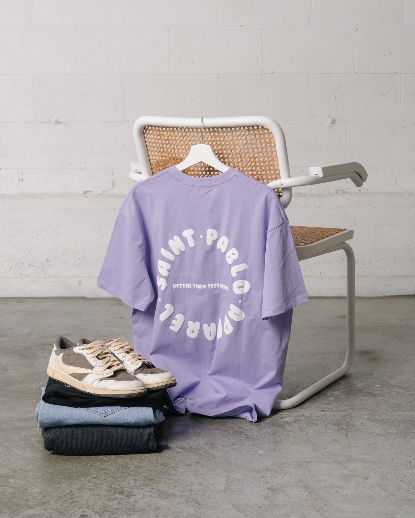 Saint Pablo BTY Puff Print Tee in Lilac
