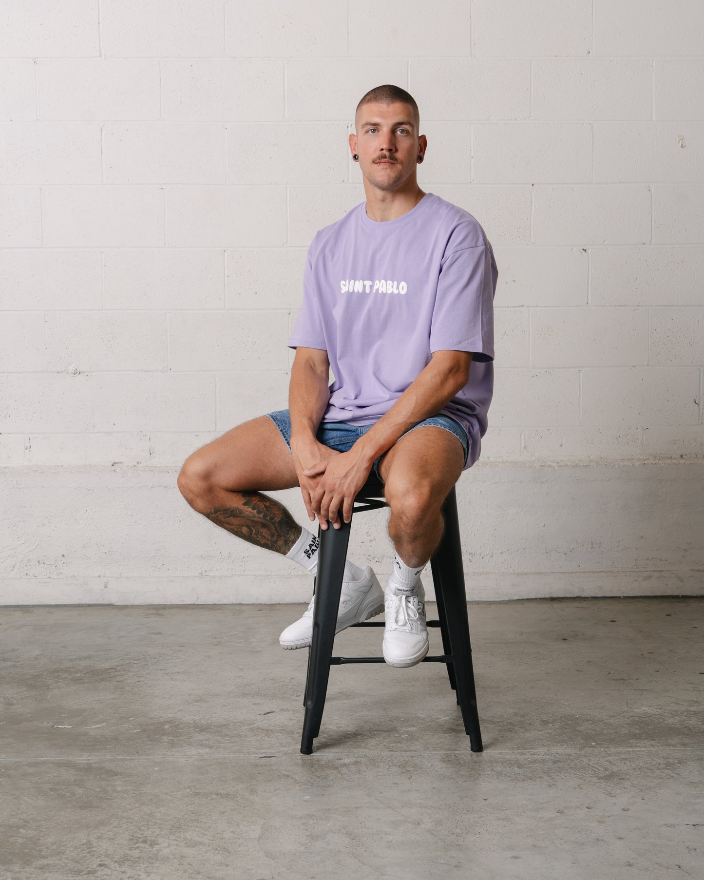 Saint Pablo BTY Puff Print Tee in Lilac