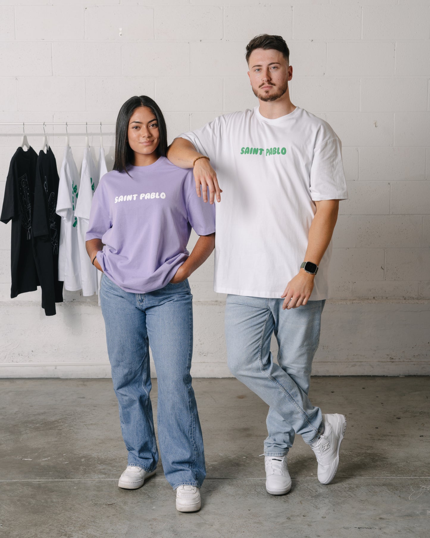 Saint Pablo BTY Puff Print Tee in Lilac