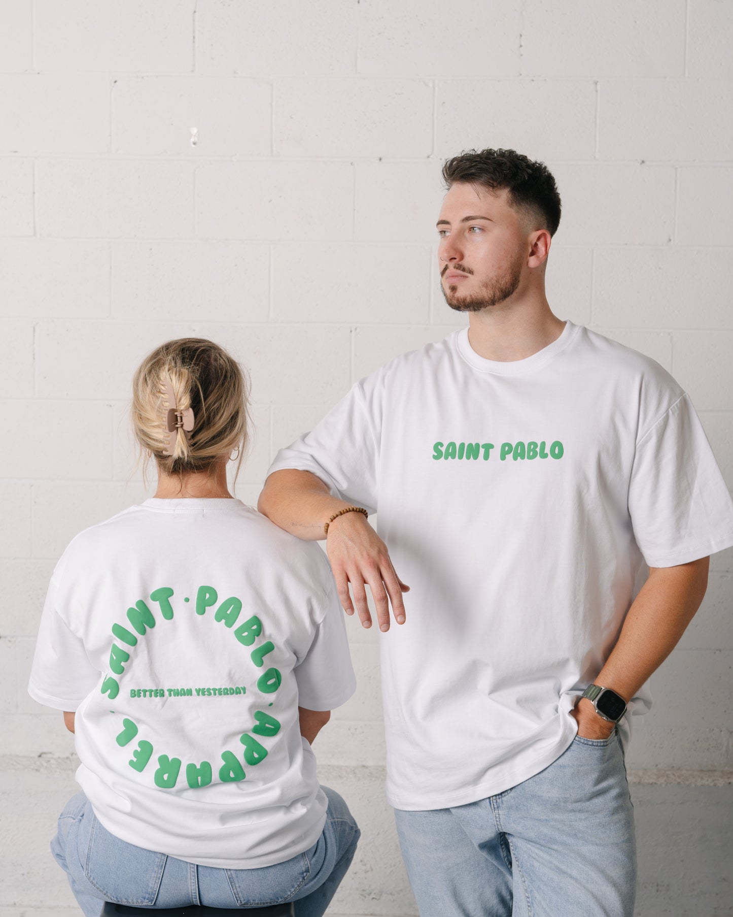 Saint Pablo BTY Puff Print Tee in White